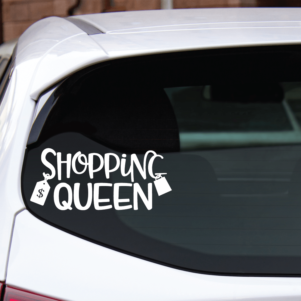 ShopVinylDesignStore.com Shopping Queen Wide Shop Vinyl Design decals stickers
