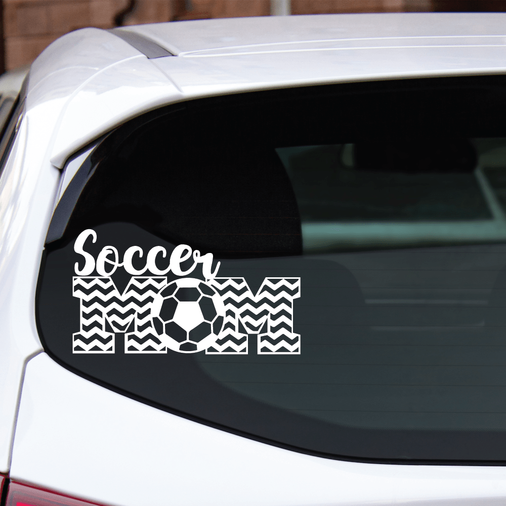 ShopVinylDesignStore.com Soccer Mom Chevron Wide Shop Vinyl Design decals stickers