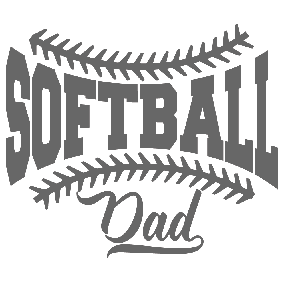 ShopVinylDesignStore.com Softball Dad Wide Shop Vinyl Design decals stickers