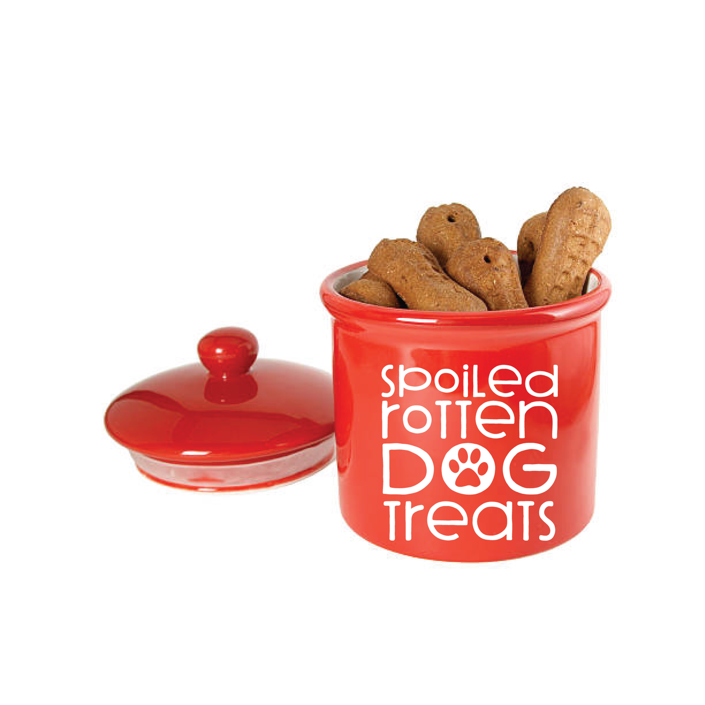 ShopVinylDesignStore.com Spoiled Rotten Dog Treats Wide Shop Vinyl Design decals stickers