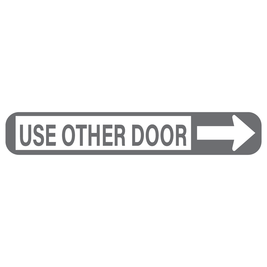 ShopVinylDesignStore.com Use Other Door, Right Arrow Storefront Shop Vinyl Design decals stickers