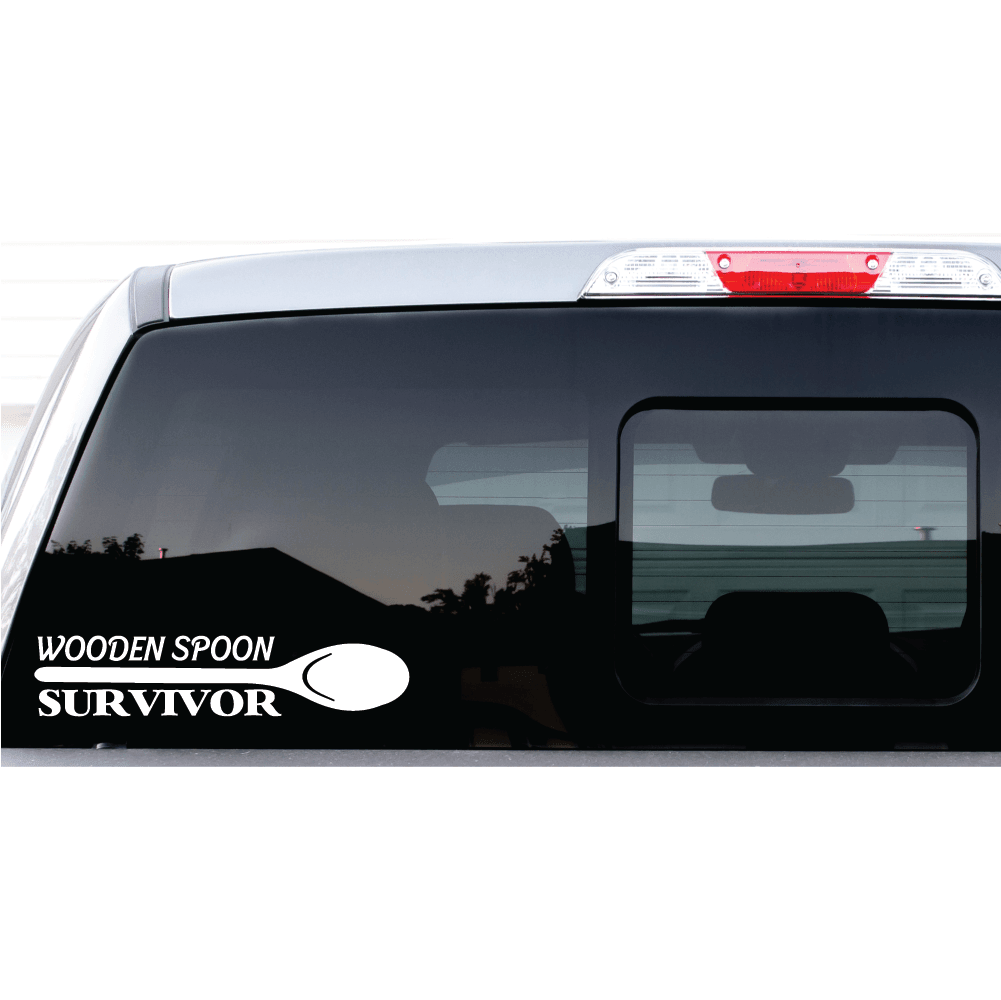 ShopVinylDesignStore.com Wooden Spoon Survivor Wide Shop Vinyl Design decals stickers