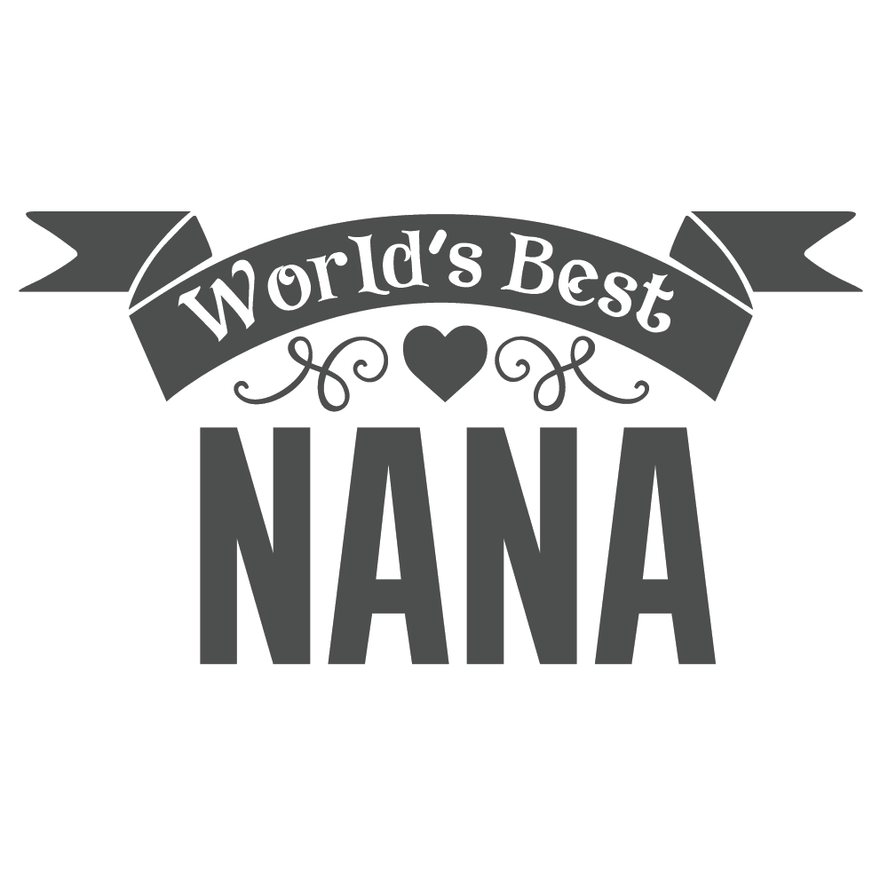 ShopVinylDesignStore.com World's Best NANA Wide Shop Vinyl Design decals stickers