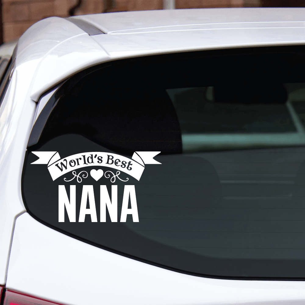 ShopVinylDesignStore.com World's Best NANA Wide Shop Vinyl Design decals stickers