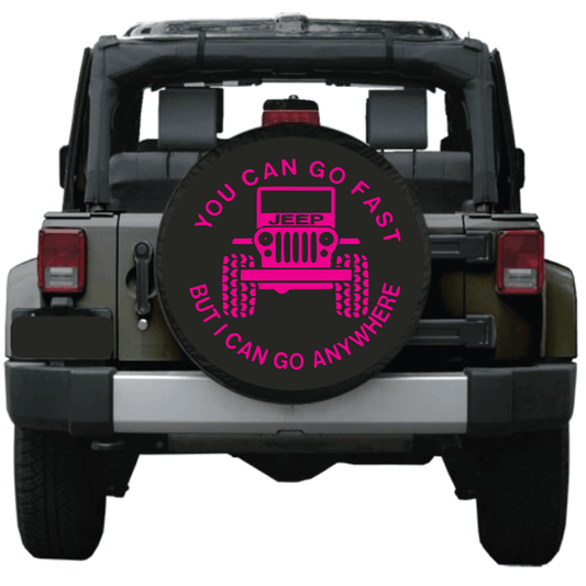 ShopVinylDesignStore.com You Can Go Fast But I Can Go Anywhere Jeep Shop Vinyl Design decals stickers