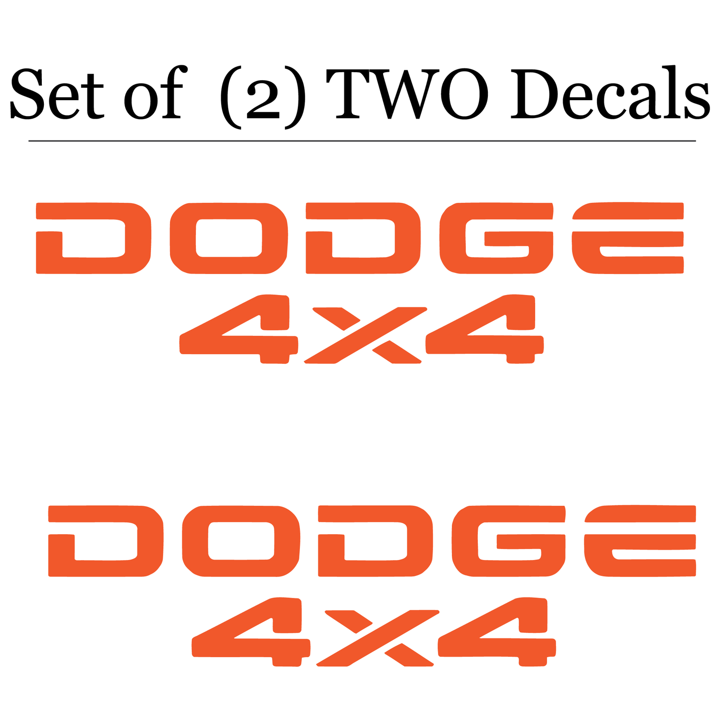 RAM Truck Tailgate Decals #12