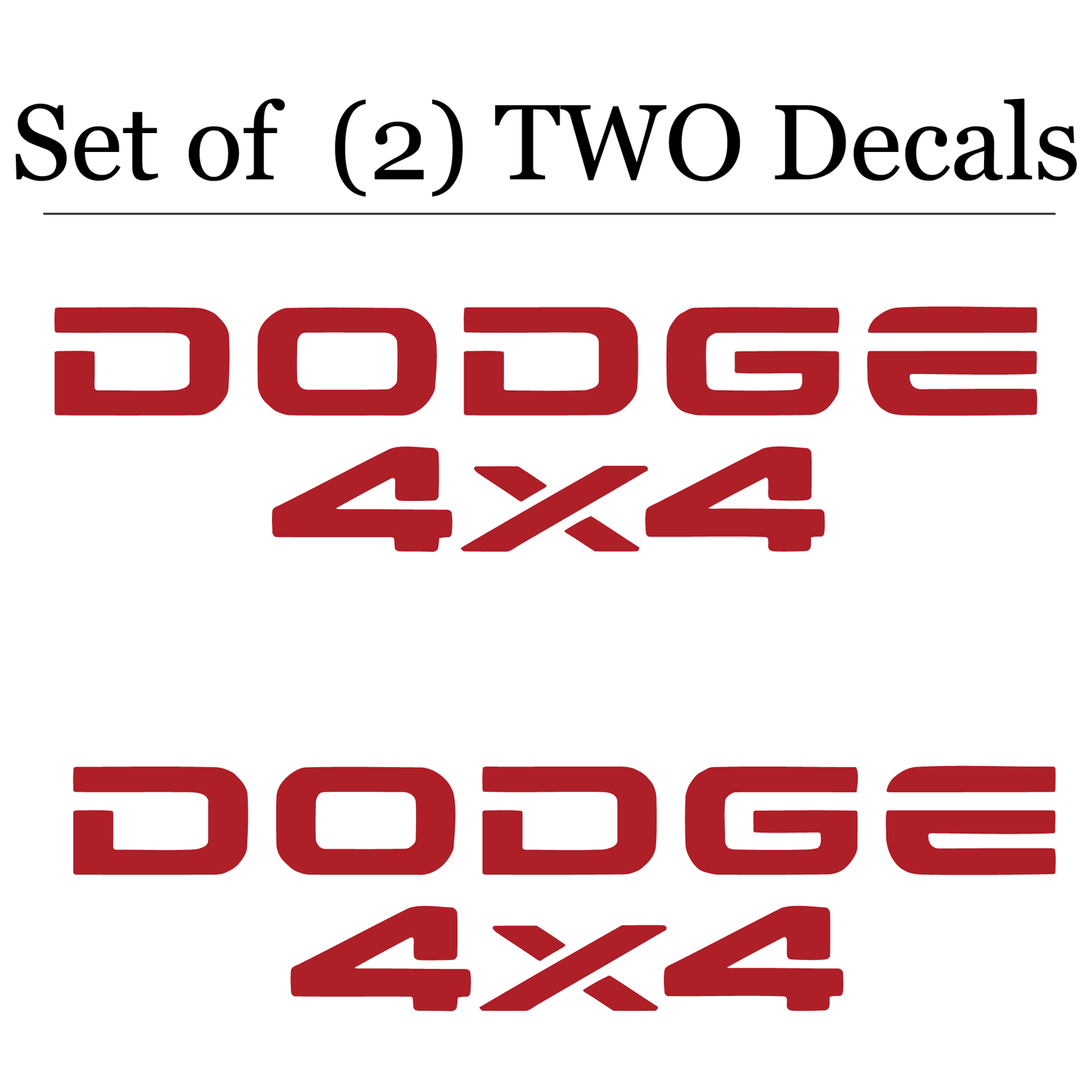 RAM Truck Tailgate Decals #12