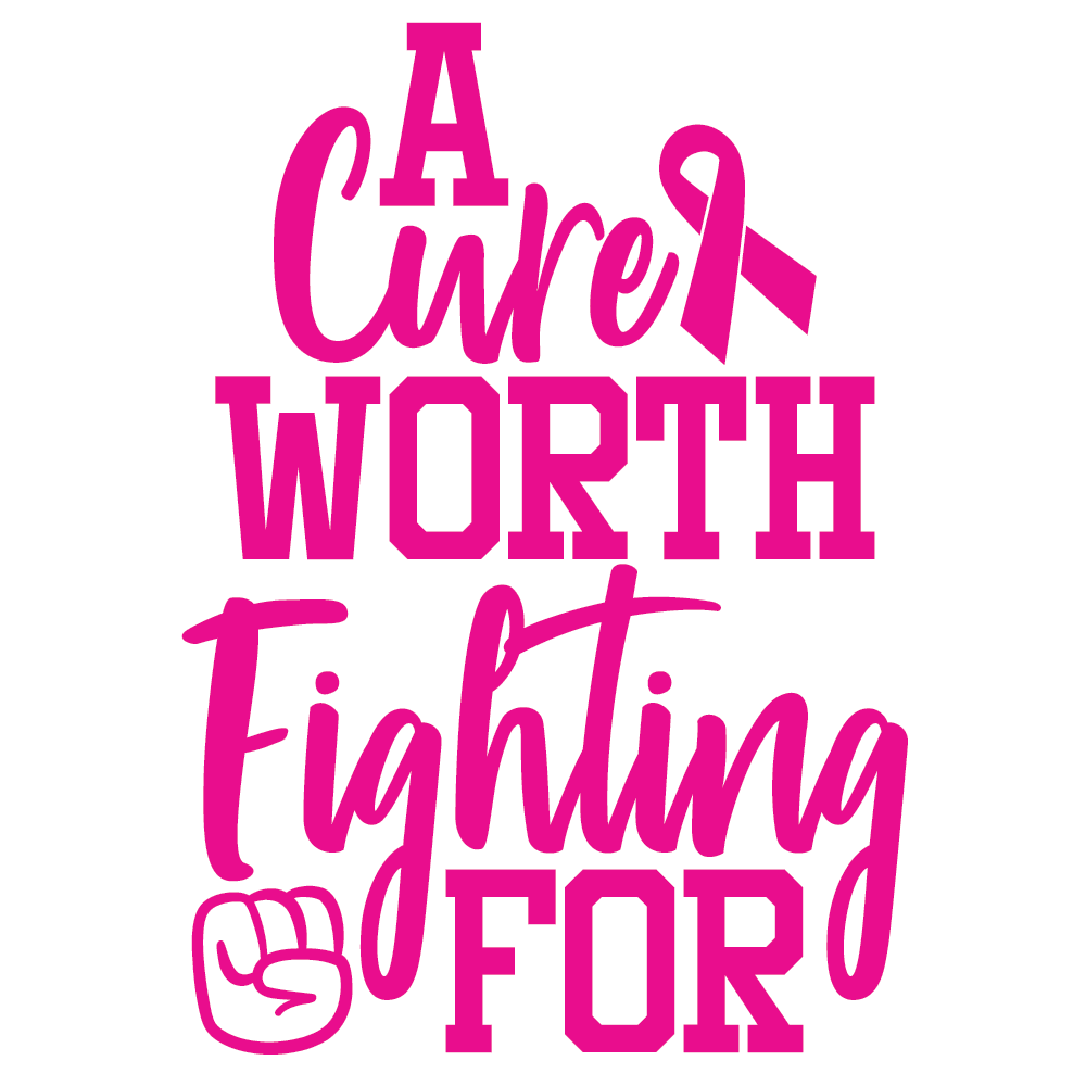 A CURE WORTH FIGHTING FOR DECAL DESIGN IN PICTURE FRAME BY SHOP VINYL DESIGN
