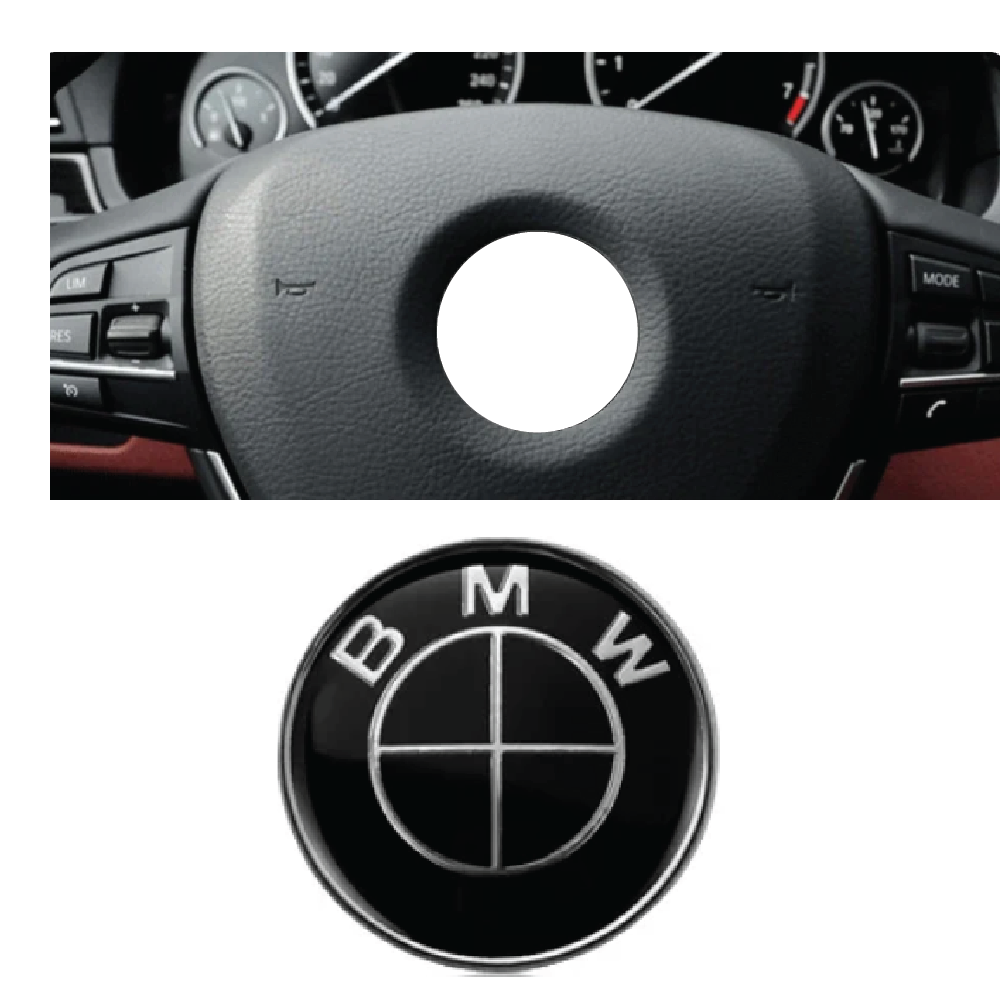 Decal Emblem Replacement for BMW- Fits Hood, Trunk, Wheels, Steering Wheel