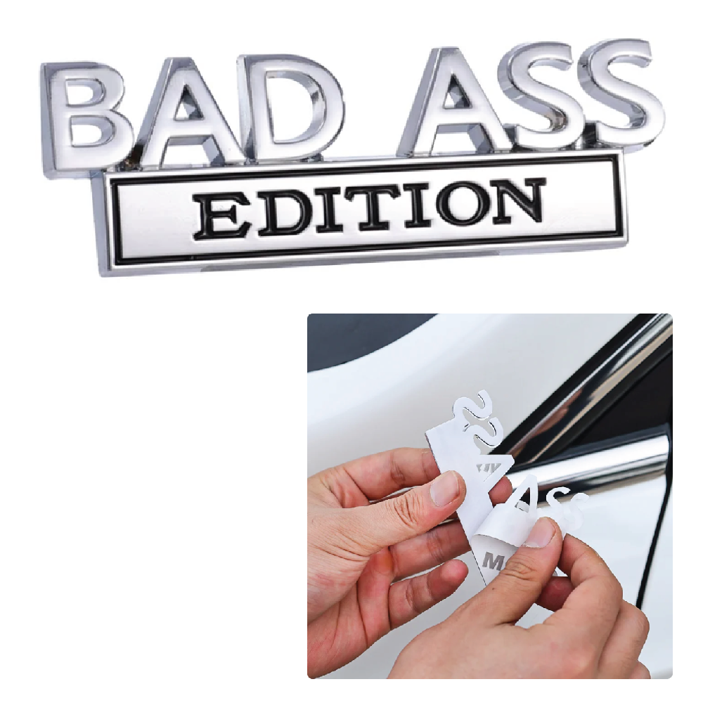 Bad Ass Edition Vehicle Emblem || 2pc