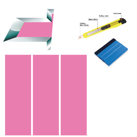 Bowtie Emblem Wrap Kit (Bubble Gum Pink Gloss)