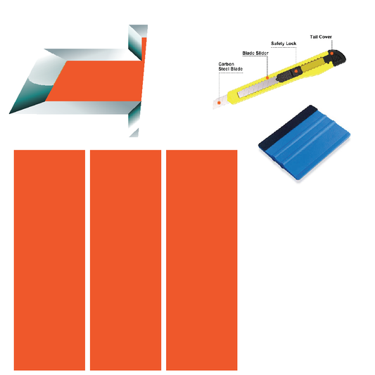 Bowtie Emblem Wrap Kit (Orange Gloss)