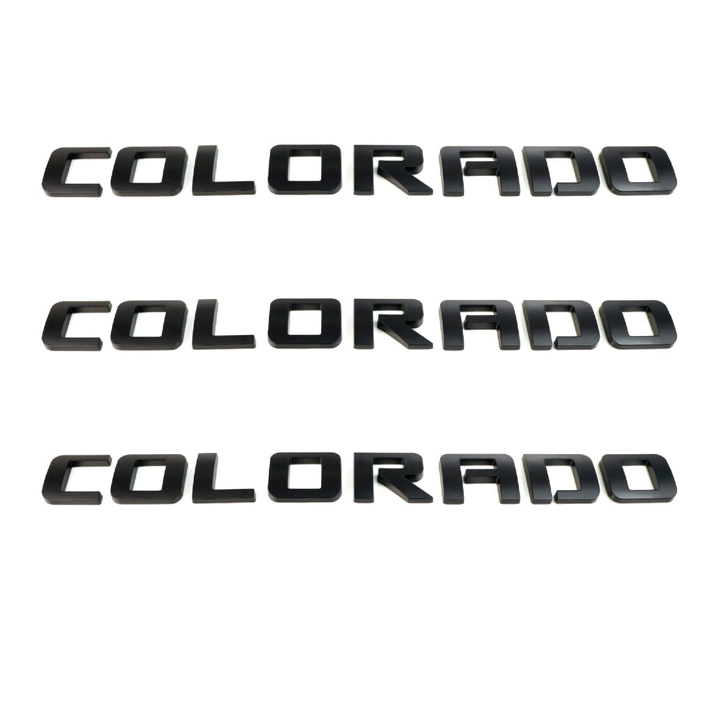 3-Piece Set Colorado Fender Tailgate Badge 3D Logo Emblem Letter Truck 2003 - 2018