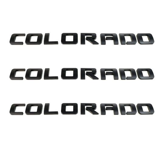 3-Piece Set Colorado Fender Tailgate Badge 3D Logo Emblem Letter Truck 2003 - 2018