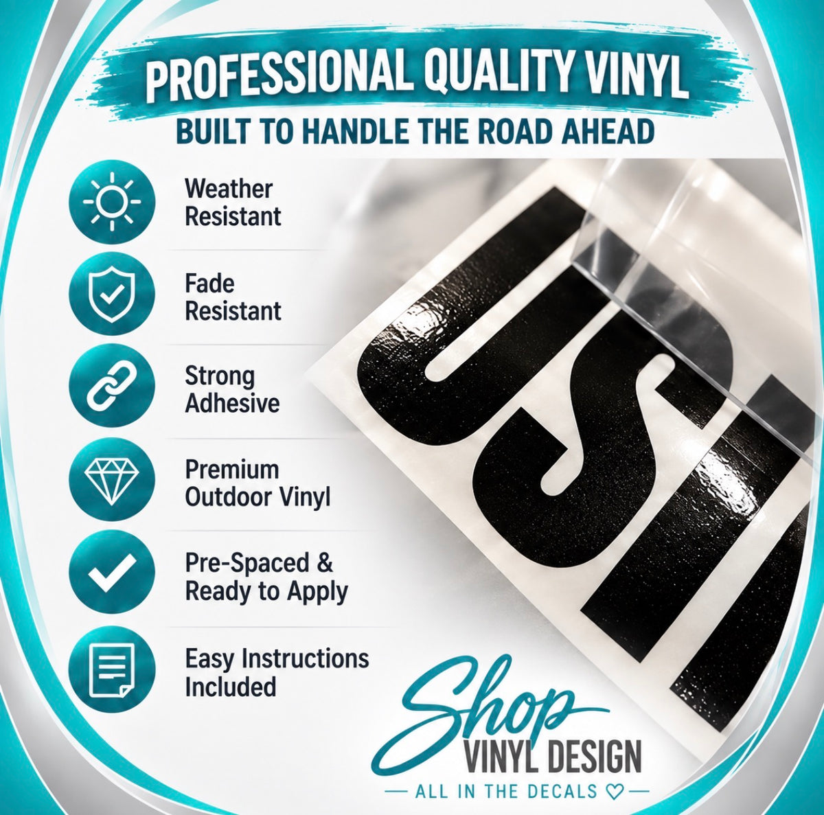 Custom USDOT Commercial Truck Lettering Kit – Set of 2