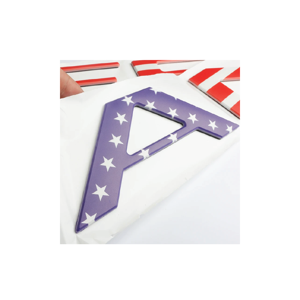 AFX 3D Purple Domed Raised Tailgate Letters – Fits Silverado 2019-2025 – USA Made