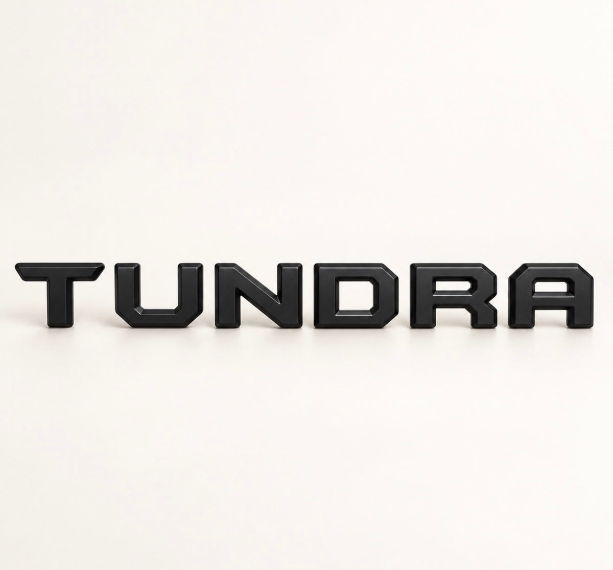 Replacement 2022 - 2024 Raised Tailgate Insert Letters Emblem For TUNDRA Black Matte