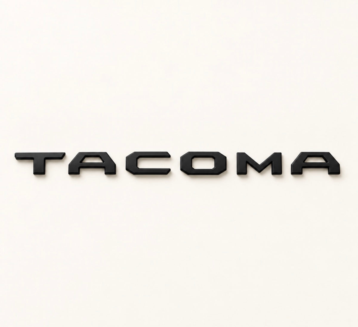 Replacement for Toyota Tacoma Tailgate 3D Raised Letters BLACK MATTE || 2024