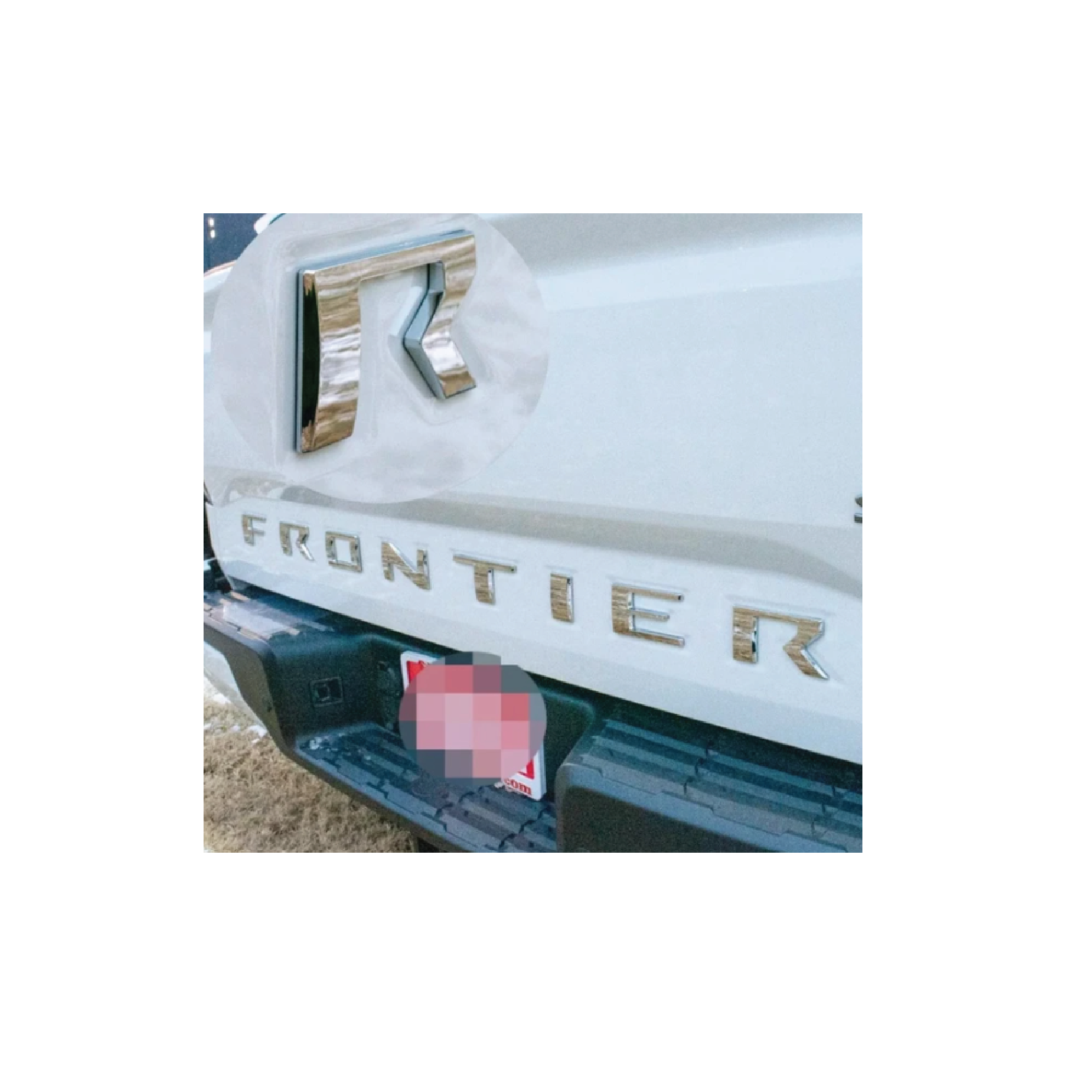 Frontier Letters Replacement for Nissan Frontier 3D Raised Tailgate Letters CHROME || 4 ...