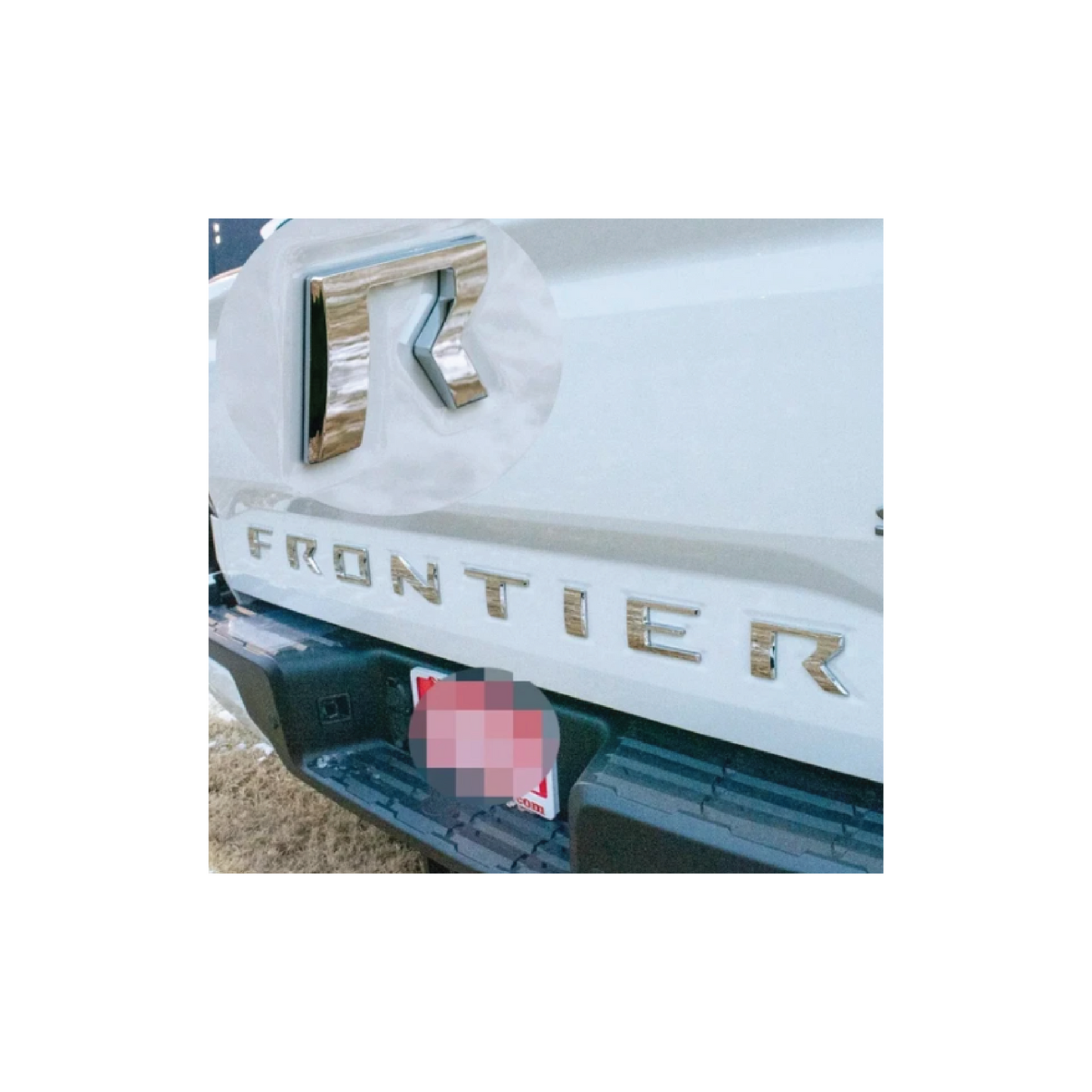 Replacement for Nissan Frontier 3D Raised Tailgate Letters CHROME || 4-Door 2022 - 2024