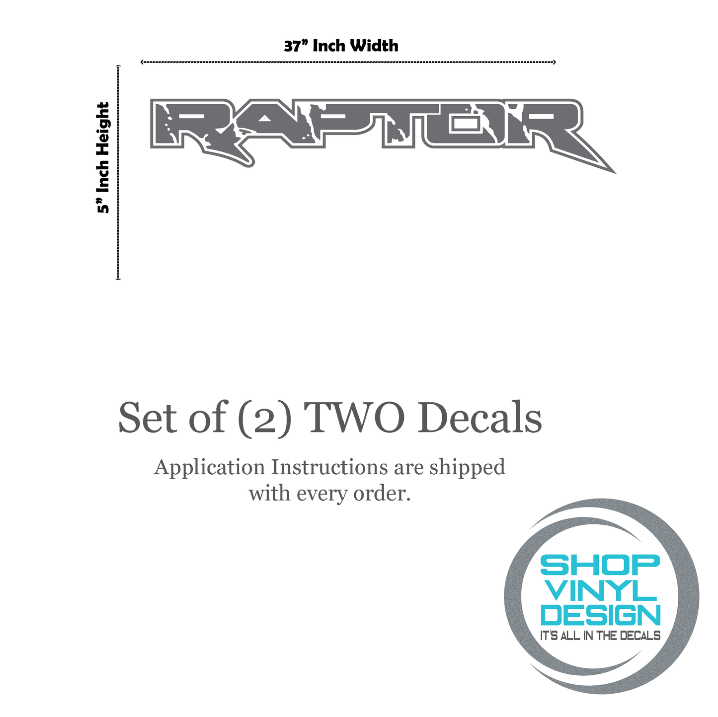 F-150 Raptor Replacement Bedside Decals