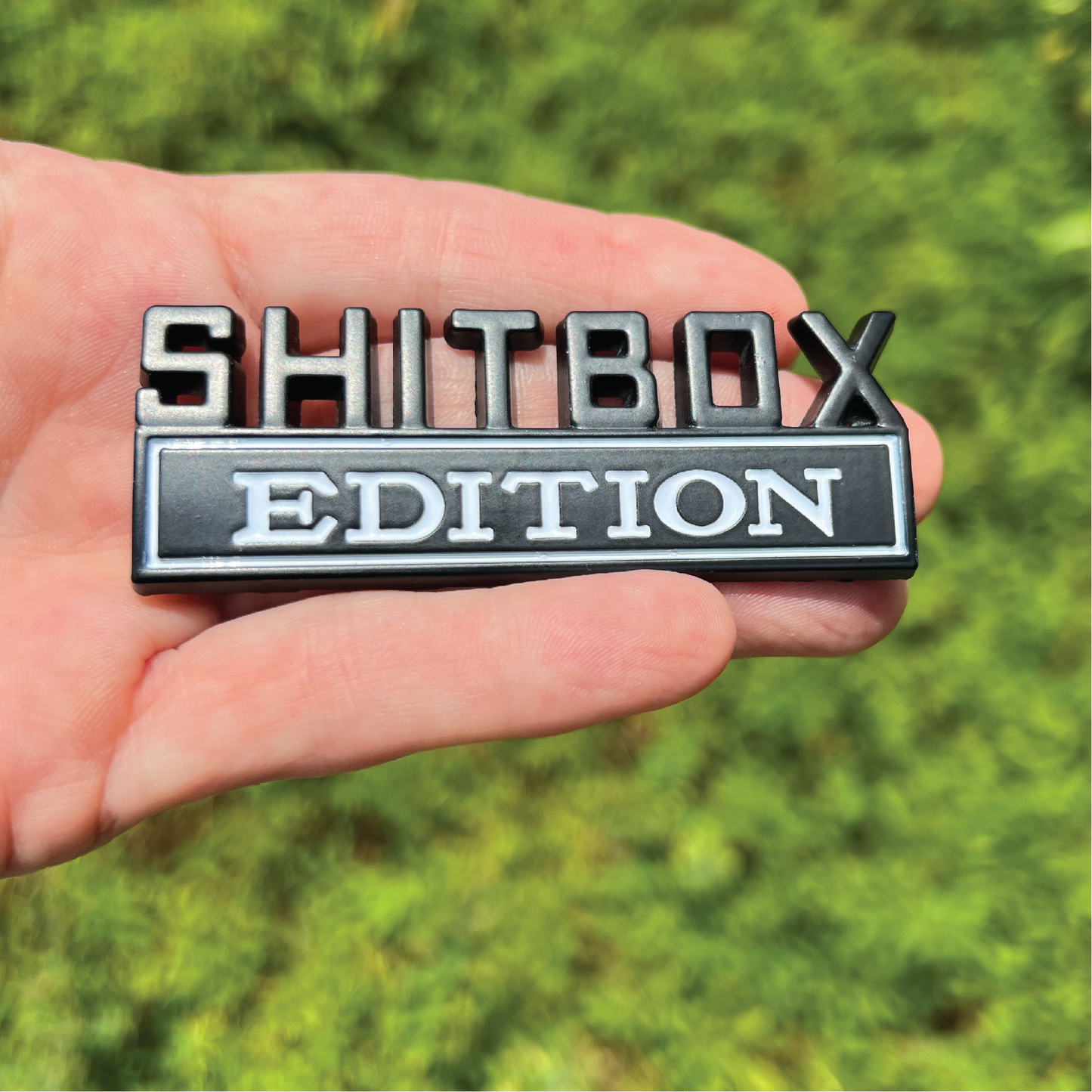 SHITBOX Edition Vehicle Emblem || 2pc