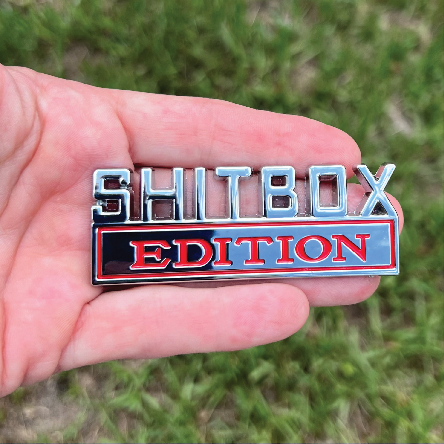 SHITBOX Edition Vehicle Emblem || 2pc