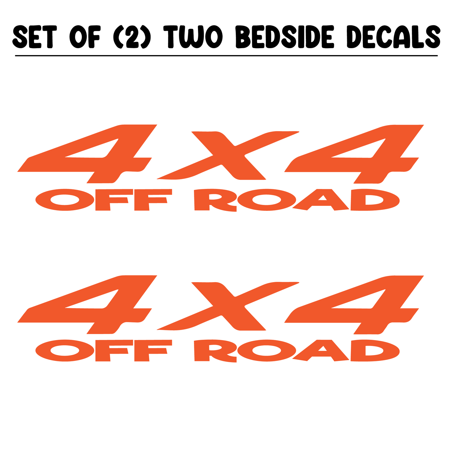 Shop Vinyl Design RAM Trucks 4 x 4 Off Road Replacement Bedside Decals #11 Vehicle decal 001 Shop Vinyl Design decals stickers