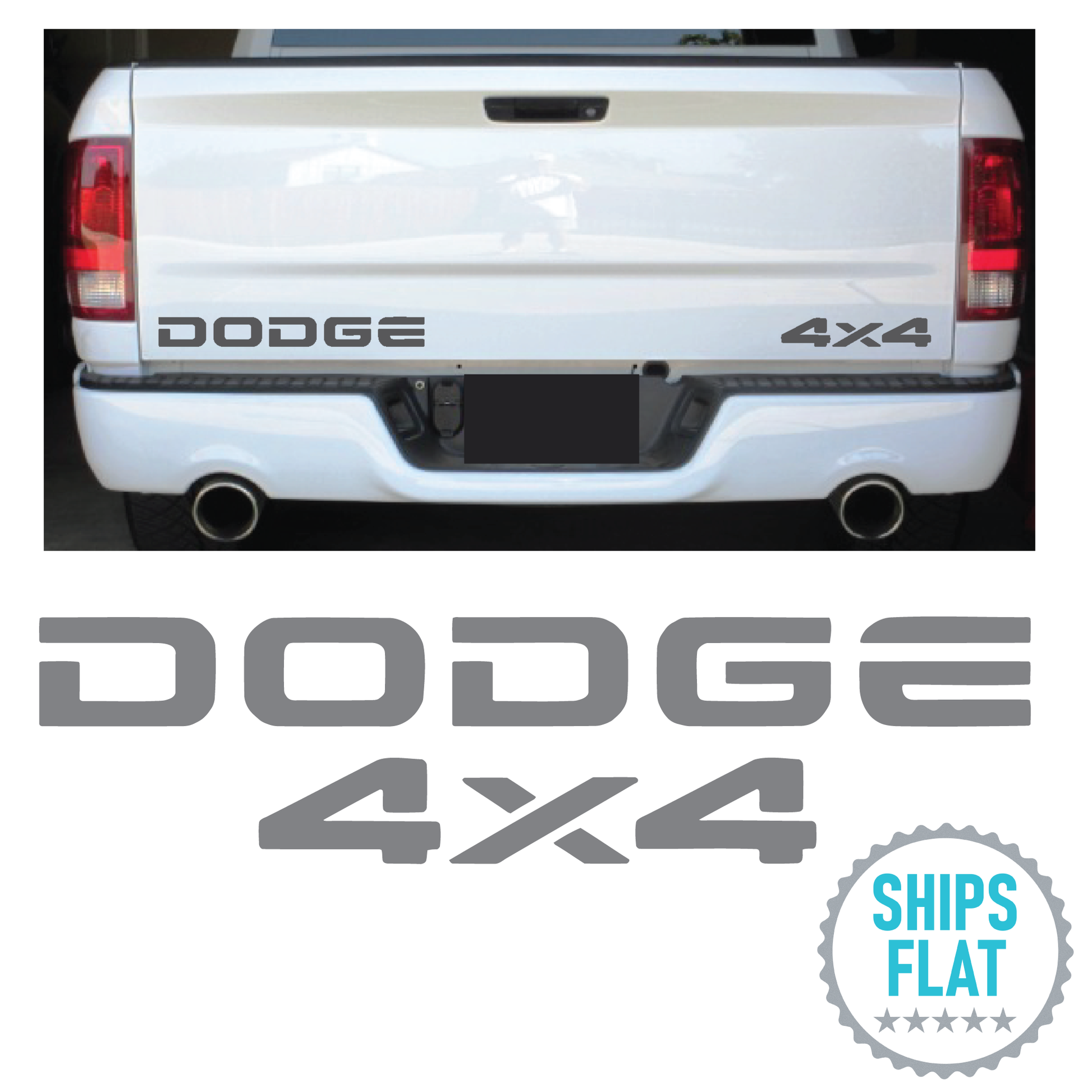 Shop Vinyl Design RAM Trucks Replacement Tailgate Decals #12 Vehicle 001 Shop Vinyl Design decals stickers