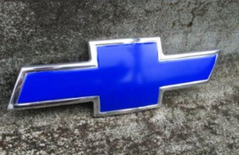 Shop Vinyl Design Silverado, Impala, Malibu, Tahoe, Camaro, Colorado Bowtie Emblem Wrap Kit Chevy Emblem Overlay Kits 712179585508 651 - Brilliant Blue Shop Vinyl Design decals stickers