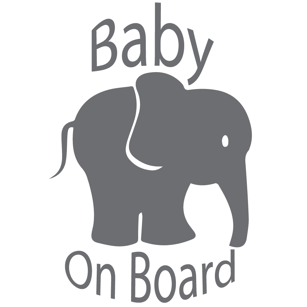 Baby On Board with Elephant