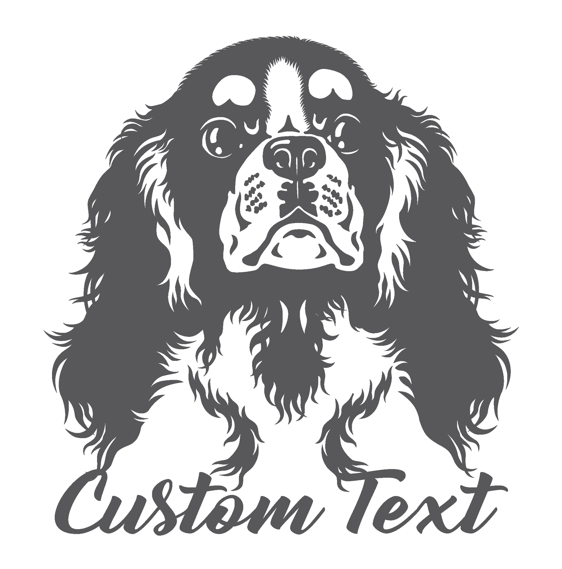 ShopVinylDesignStore.com Border Collie and Custom Text for Corn Hole Boards Wide Style 21 Shop Vinyl Design decals stickers