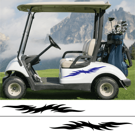 ShopVinylDesignStore.com Golf Cart Decals Style F062 Golf Cart Shop Vinyl Design decals stickers