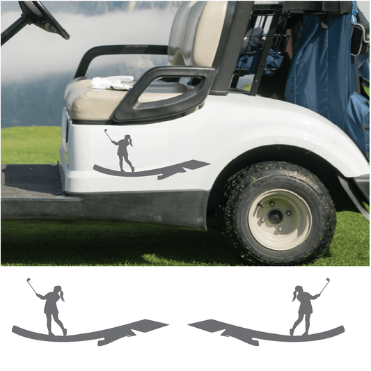 ShopVinylDesignStore.com Golf Cart Decals Style R1003F Golf Cart R1003F Shop Vinyl Design decals stickers