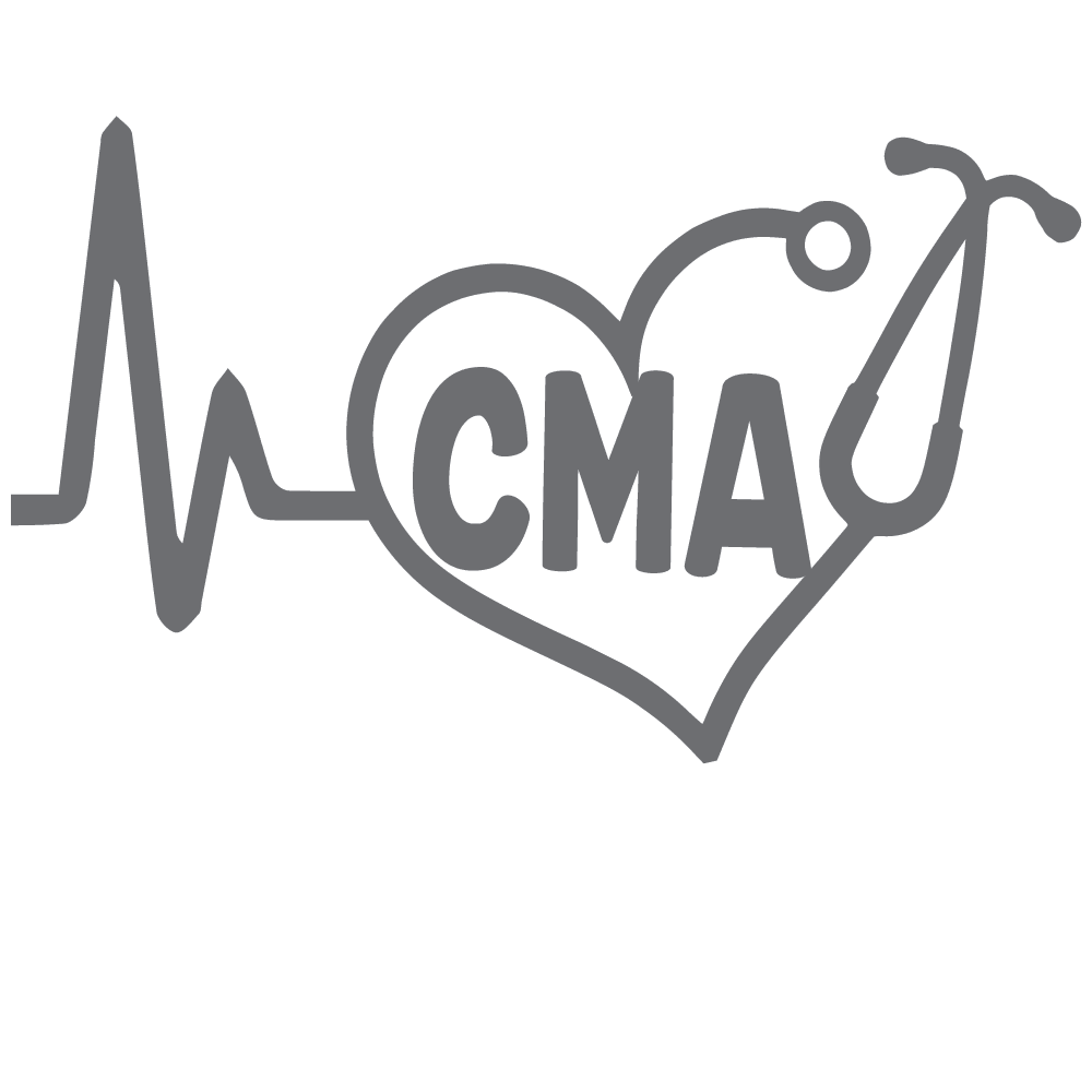 ShopVinylDesignStore.com Heartbeat CMA for Certified Medical Assistant Wide Shop Vinyl Design decals stickers