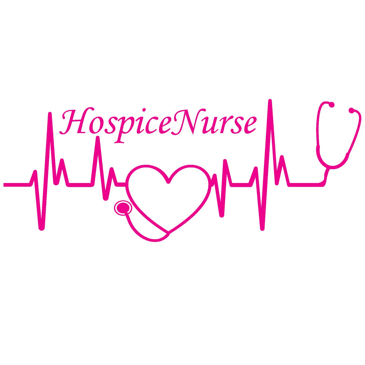 ShopVinylDesignStore.com Heartbeat Hospice Nurse Wide Shop Vinyl Design decals stickers