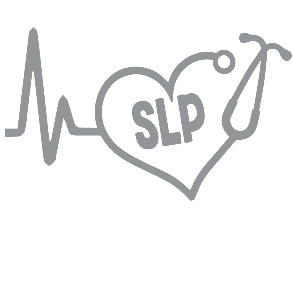 ShopVinylDesignStore.com Heartbeat SLP for Speech Language Pathologist Wide Shop Vinyl Design decals stickers