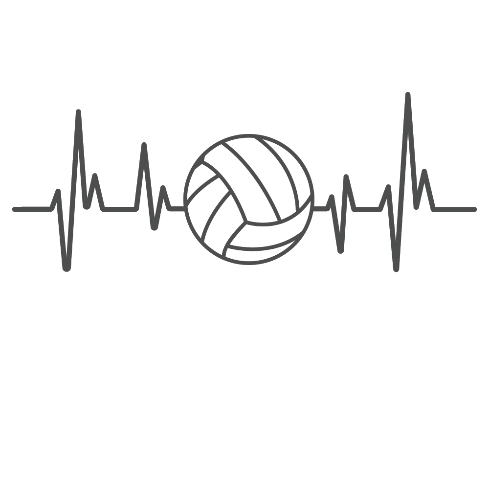 ShopVinylDesignStore.com Heartbeat Volleyball Wide Shop Vinyl Design decals stickers