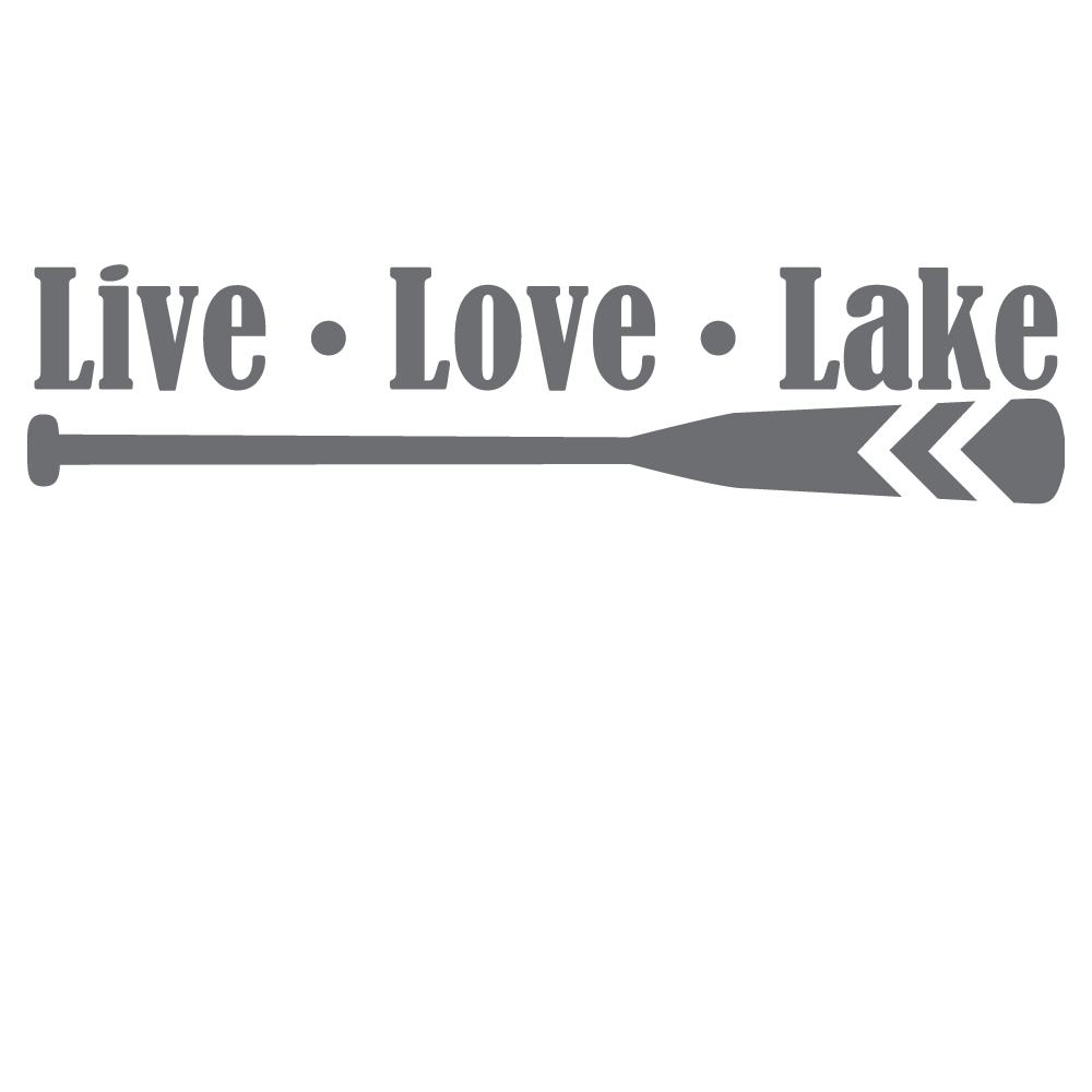 ShopVinylDesignStore.com Live Love Lake Wide Shop Vinyl Design decals stickers