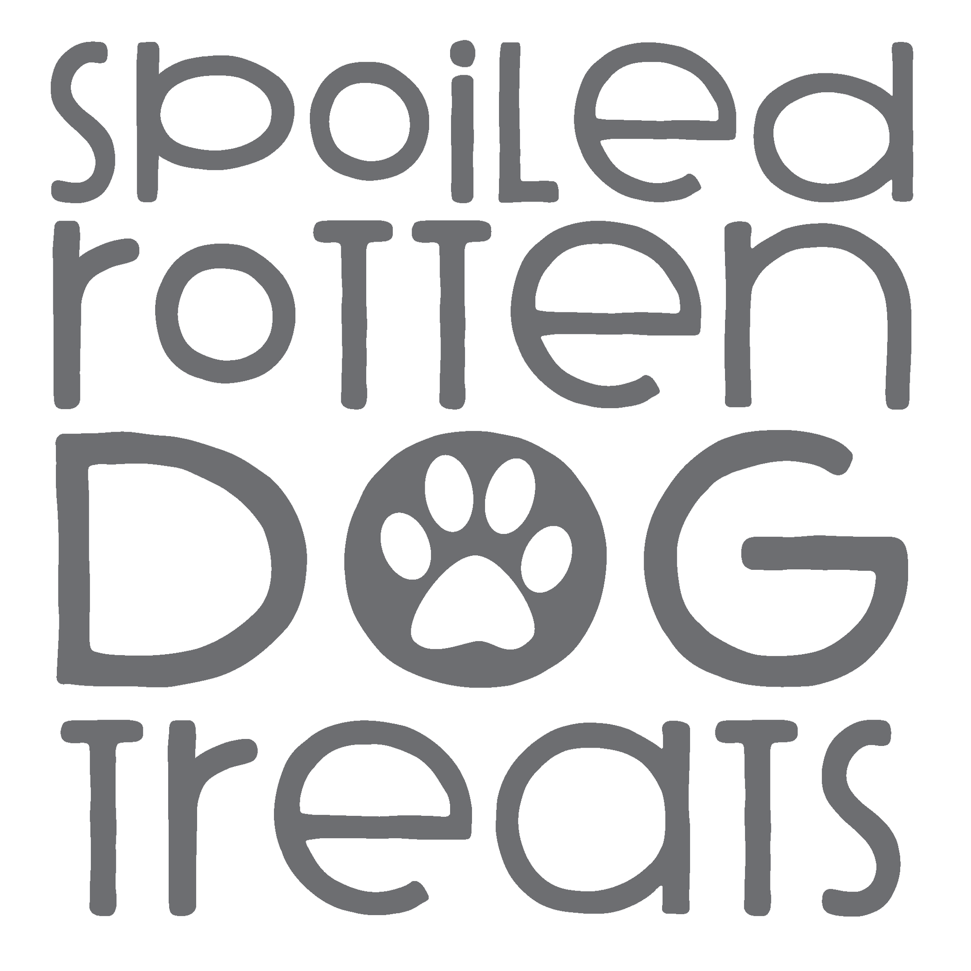 ShopVinylDesignStore.com Spoiled Rotten Dog Treats Wide Shop Vinyl Design decals stickers